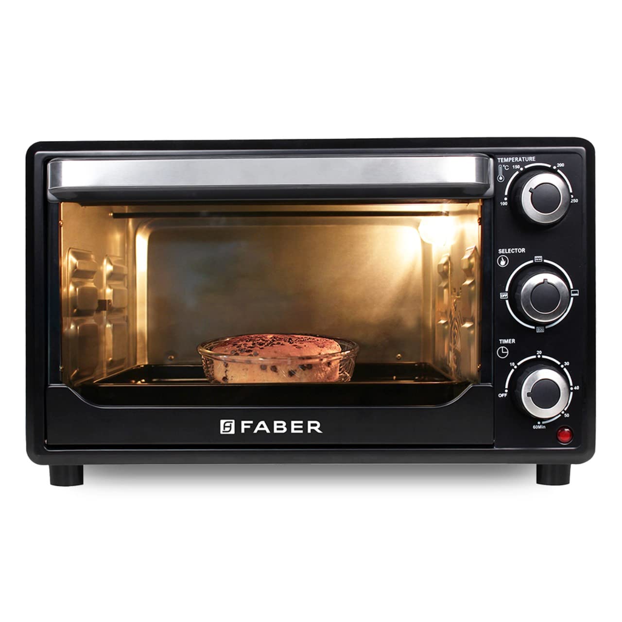 Faber Fotg Bk 24 Liter Oven Toaster Grill,Black,24 Liter(131.0628.552),1600W