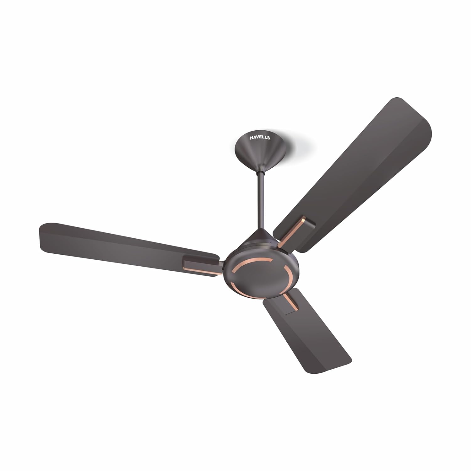 Havells Ambrose Es Ceiling Fan 1200Mm Energy Saving Decorative Fan 100% Pure Copper Motor, High Air Delivery, Premium Matt Finish, 2 Year Warranty, Elegant Looks,Pack Of 1, Copper