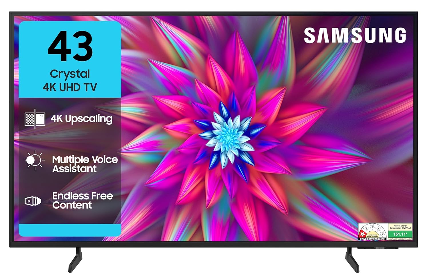 Samsung 108 cm (43 inches) Crystal 4K Vista Pro Ultra HD Smart LED TV UA43UE86AFULXL